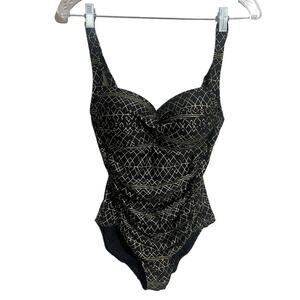 NipTuck Metallic Design Foil Joanne One Piece Swimsuit 6